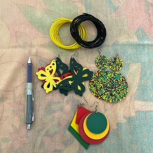 Rasta-inspired jewelry bundle